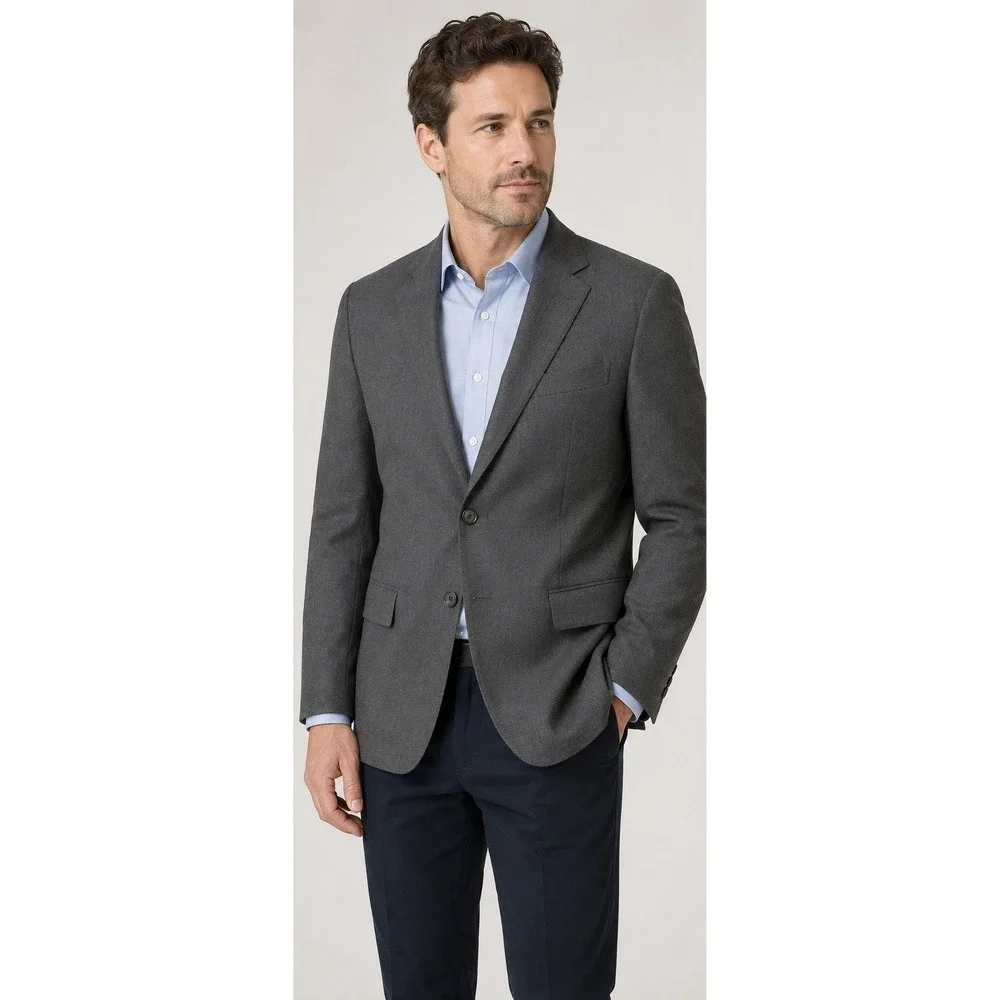 J. Crew Ludlow Classic Fit 48R Charcoal Gray Blazer Suit Jacket Wool USA New D2